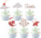 24 Stück Little Star Tortendeko Glitzer Mond Wolke Cupcake Toppers Twinkle Stern Baby Dusche Kuchen Deko Kinder Geburtstag Hochzeit Party Torte Dekorationen Rosegold