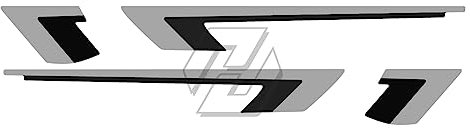 XENITE Motorrad-Aufkleber-Grafik-Set for Vespa GTS 300 Super Sport 2019 2020 HPE-Aufkleber (Farbe : Dark Grey)