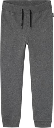NAME IT Jungen Nkmsweat Pant Unb Noos Sweathose, Dark Grey Melange, 146 EU