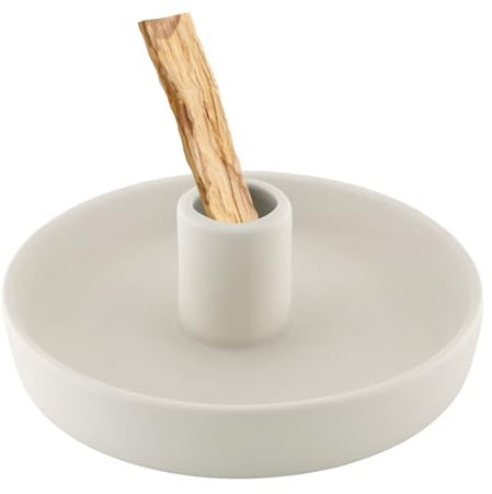 TOKSEO Palo Santo, supporto per bastoncini di incenso in ceramica per palo santo bastoncini bruciatori in legno affumicato, palo santo bastoncini di incenso, palo santo bruciatore in legno ciotola