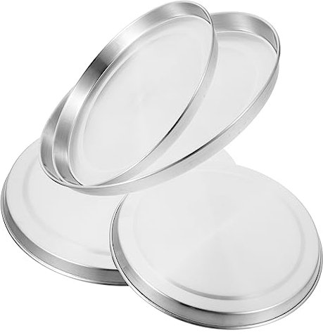 PRETYZOOM 4pcs Stainless Steel Furnace Cover Hob Covers for Portable Induction Cookware Lid Kitchen Stove Protector for Home Gas Cookers