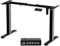 TRIUMPHKEY Bureau Assis Debout Cadre de Electrique Réglable 2 Étages en Hauteur avec Mémoire Automatique,Pieds de Table réglables en Hauteur Cadre de Bureau Assis Debout Noir Pied