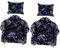ibasenice 2stücke Miniatur Sofa Für Puppenhaus Blauer Blumenbezug Sofa Modell Spielzeug Mit Kissen Für Zimmer Cafés Partys Und Kreative Dekorationen