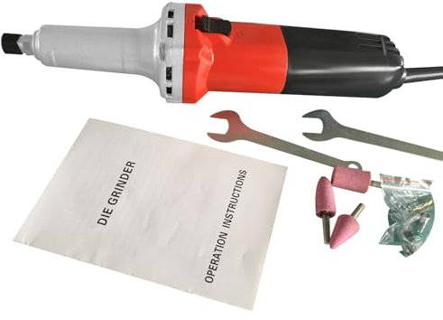 Polisseuse à bijoux Kit de polissage de bijoux Meuleuse droite 600W à tige avec variateur de vitesse Vitesse de ralenti 0-27000 tr/min équipé de 3 têtes de broyage