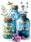 AIRDEA Glasgefäße Diamond Painting Erwachsene, DIY 5D Blumen Diamant Painting Bilder, Bastelset Erwachsene Frauen als Haus Wanddeko 30x40 cm