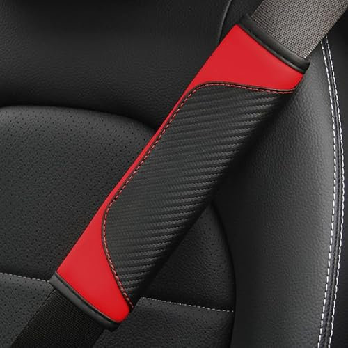 UUVNFVN 2 Stück Auto-Sicherheitsgurtpolster, für Dacia Sandero 3/Stepway 3/Dacia Jogger atmungsaktive, langlebige Komfort-Schulter-Nacken-Protektoren,C