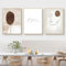 HMXQLW Abstrait Beige Impression sur Toile Affiche Decoration Murale Tableau Art Moderne Toile Peinture Salon Chambre Maison Decoration Murale sans Cadre (3X50X70CM)