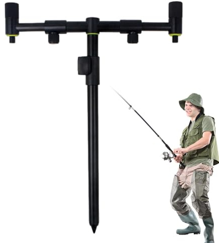 Generisch -Angelrutenhalter, Bissanzeiger für Angelruten,Surf Rutenhalter Bissanzeiger Halter Rutenständer - Angelständer, Angelbissanzeiger aus Aluminiumlegierung für Anfänger und erfahrene