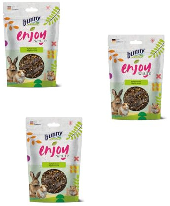 EnjoyNature Apfelhölzer | Knabberhölzer für Kaninchen und Nager | 3 x 100 g | Bunny | Einzelfuttermittel | Zur Ergänzung der täglichen Fütterung und des Knabberbedürfnisses | 3er Pack