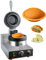 Machine à burger électrique antiadhésive 1300 W - Gaufrier commercial Contrôle double face de la température 50-300 ℃ - Chauffage