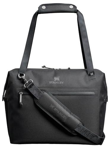 Stanley All Day Julienne Max Soft Cooler Bag and Lunch Box 20 Quarts | 30 Can Cooler with Handles and Strap | Stays Cold for a Day | Insulated Travel Bag with Zipper | BPA-Free | Black