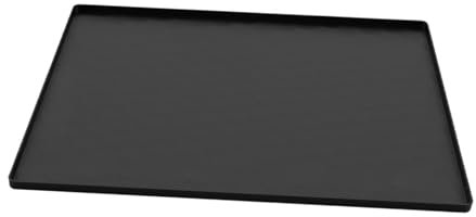 Gralara Sotto tappetino frigorifero asciugatrice per gocciolamento di perdita di lavandino per lampeggiatore per lavatore per goccia vaso a, Nero 65x60cm