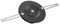 Dxyue 1 cubierta superior de hoja con 2 cuchillas para cabezal de desbrozadora Bosch AFS 23-37, accesorios de recortadora, juego de cuchillos de metal, piezas de repuesto para eficiencia de