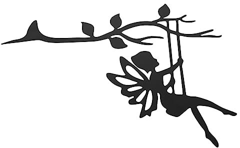 TOYANDONA Eisen Feen Gartenstecker Dekorative Baumornamente Für Garten Blumenbeete Handgefertigte Metallfiguren Für Garten-Dekoration Und Landschaftsgestaltung