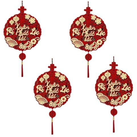 Agmoctz Vietnamese Text Decoration Spring Festival Pendant New Year Decoration Living Room Bow Pendant New Year Fortune