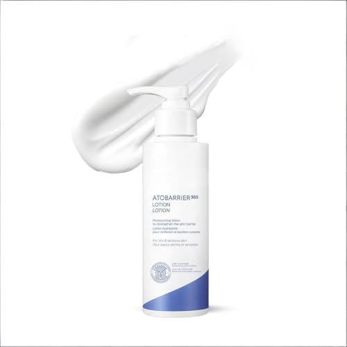 ATOBARRIER365 LOTION 150mL Leichte Feuchtigkeitscreme für Gesicht Geschmolzene Ceramid-Kapseln Lipid-Komplex Gesichtslotion für normale bis trockene Haut Dermatologisch getestet