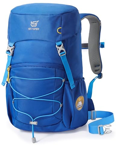 SKYSPER Wanderrucksack Kinder 18L Kinderrucksack mit Regenschutz | für Mädchen Jungen Rucksack Kinder Wandern Outdoor