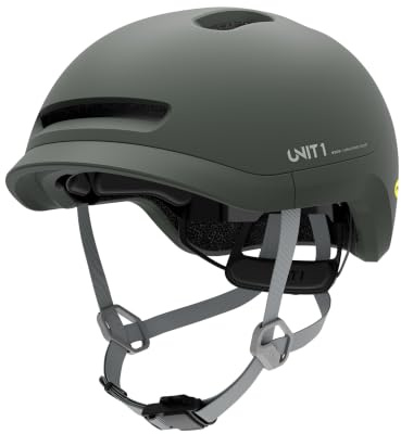 UNIT 1 NEON MIPS Smart Fahrradhelm mit Blinkern & Bremslicht | MIPS Smart-Fahrradhelm mit Blinkern, Lichtern & Sturzwarnung