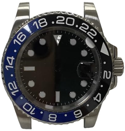 40mm Destro Stil GMT Uhrengehäuse für Rolex Submariner | Linke Krone Saphirglas Datumslupe 8215 3804 Automatikwerk Casual Herren