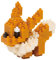 KAWADA Nanoblock 130 Piece 3D Puzzle Pokemon - EVE / NBPM-05, Bandai, Évoli