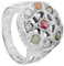 Navaratna Round-Shape Ring - Sterling Silver RinggröÃŸe 9