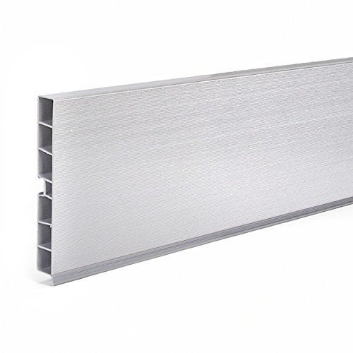PVC Cuisine kickboard plinthe 150mm 1500mm Couleur: Aluminium brossé