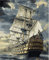 YEESAM ART Peinture par Numéros pour Adultes Enfants, Sailboat Nuages Noirs Clouds Voilier 16x20 Pouces Toile de Lin Acrylique Bricolage Numéros de Peinture Kits pour Décoration Murale à la Maison