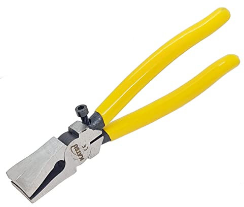Katsu 347245 - Pinze per taglio del vetro, con ganasce curve, per decorazioni a mosaico, 200 mm