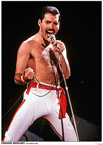 Queen Poster Freddie Mercury LOS Angeles 1982