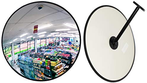 Hochwertiger Beobachtungsspiegel Überwachungsspiegel Sicherheitsspiegel Kontrollspiegel, Konvexspiegel 40 cm, kein lästiges Schrauben mehr beim Einstellen des Spiegels, erhöhte Sicherheit