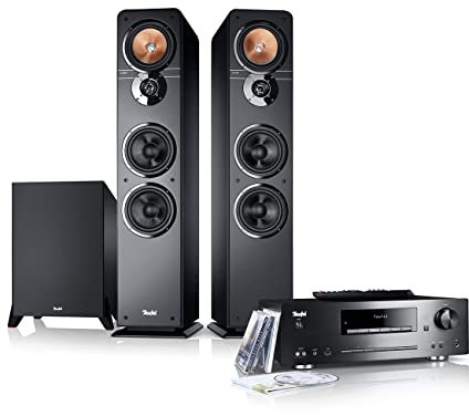 Teufel Ultima 40 Kombo Power Edition - HiFi Stereo System mit Mächtiger Subwoofer, Kraftvoll, Bluetooth aptX, NFC, CD-Receiver, DAB+ Digitalradio, USB, 3-Wege-System, Musik, TV, Games - Schwarz