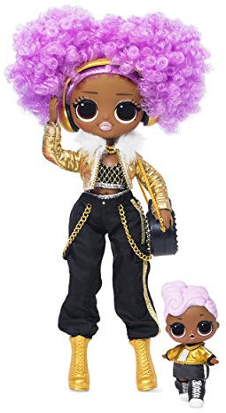 L.O.L. Surprise! 561811 L.O.L. Surprise O.M.G. Winter Disco 24K D.J. Fashion Doll & Sister, Multi