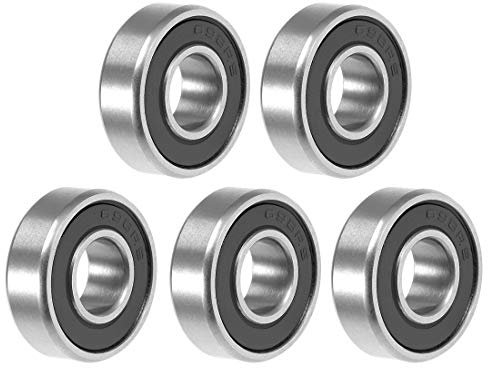 sourcing map 5Stk.698-2RS Kugellager 8x19x6mm doppelt abgedichtete ABEC-3 Lager