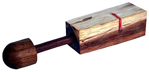 Gummihackler Trickspiel Rubberband Puzzle für Zauberer und Knobelspieler, Knobelholz Trick Puzzle Party Spiel Gruppen Puzzle Holzpuzzle Snip Game HUI HUI Holzspielzeug, Gedulspiel