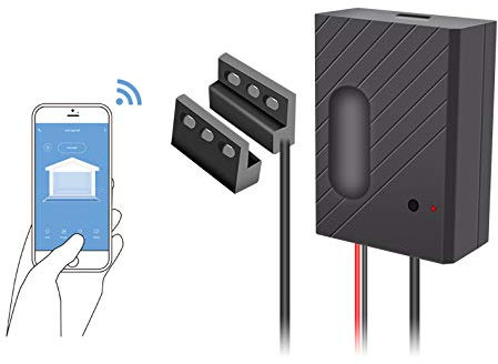 Abrepuertas de Garaje WiFi Funciona con Alexa/Google Home Mando a Distancia Tu Puerta del Garaje Desde Cualquier Lugar, Compatible con la mayoría de