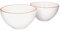 MamboCat Tonschalen 2-er Set I weiß glasiert I 20 cm 1,5 L I Keramikschalen Bowls aus Ton als Salatschüssel Müslischüssel Obstschale Beilagenschale UVM. I Geschirr Keramik Schüssel groß