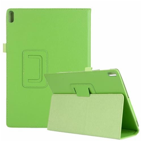INSOLKIDON Compatible con Lenovo Tab E10 10.1 Inch TB-X104F Funda Protectora Trasera de Cuero Bumper Protección de Cuerpo Completo Funda Protectora de Cuero Tablet Shell (8)