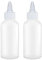 BRIGHTFROM Condiment Squeeze Bottles - 4 OZ Squirt Empty Bottles, Twist Top Cap, Leak Proof - Great for Ketchup, Mustard, Syrup, Sauces, Dressing, Oil, Arts and Crafts, BPA-FREE Plastic - Pack of 2