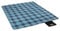 NILS CAMP Picknickdecke Outdoor - Camping Decke mit Tragegriff - Faltbar Picknickmatte - Praktisch Stranddecke - wasserdichte und Sanddichte Unterseite - 250 x 200 cm  - Blau Gitter