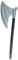 Tradineur Hache Viking en plastique, adaptée aux jeunes et aux adultes, accessoire pour carnaval, Halloween et célébrations, hauteur 77 cm