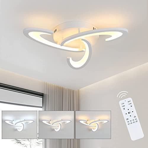 Comely Plafoniera LED Soffitto Dimmerabile, Creativo 30W Lampada con Telecomando, Lampadario, Moderna per Camera da Letto, Studio, Soggiorno, 3000-6500K