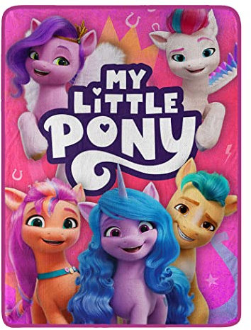 Northwest My Little Pony Micro Raschel Throw Blanket, 46 x 60, Pony Poster