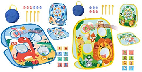 Harilla Toss Game Doppelseitige Cornhole Brettspiele Indoor e Outdoor Animal+ Toss Game Doppelseitige Cornhole Brettspiele Indoor Out