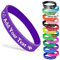 Braccialetti personalizzati in silicone con logo del testo Braccialetti in gomma personalizzati 1 confezione braccialetto in silicone personalizzato per eventi, sport, feste, matrimoni