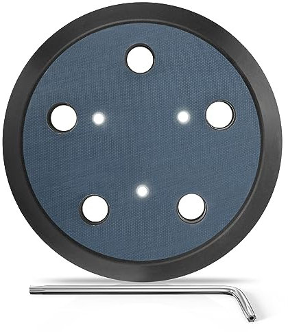 Orbital Sander Pad for Porter Cable, 1 Pack 5 Inch 5 Hole Replacement Orbital Parts for Porter Cable 333 333VS Random Orbit Sanders Hook and Loop Sander Pad for Porter Cable 13904/13909