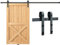 VEVOR Kit Ferramenta per Porta Scorrevole 244 cm Binario per Porta da Fienile Singola Larghezza 1,12-1,32 m Spessore 32-45 mm Carico 150kg Puleggia Silenziosa Ganci Forma J per Casa Fattoria Granaio