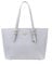Princely London Shopper Beverly Medium - Stylische Handtasche Damen - Geräumige Shopper-Tasche mit Reißverschluss & Innenfächern - Kreidegrau