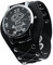 GOGARAMA Nightmare Before Christmas Ziffern-Knopf Lederband Totenkopf Quarz Punk Armbanduhr für Männer & Frauen Geburtstag Weihnachten Halloween gute Geschenke, Schwarz, Nightmare Before Christmas
