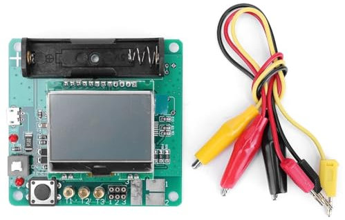 1 Set Tester da 3,7 V per Condensatori Induttori Ricaricabili Fai da Te MG328 PC+Metallo