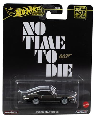 007 JAMES BOND - No time to Die - Modellauto ASTON MARTIN V8 - Die Cast Maßstab 1:64 - Länge 7cm - HVJ36